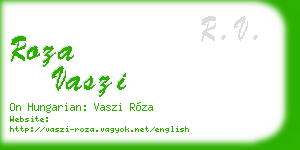 roza vaszi business card